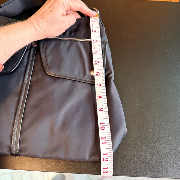 baggallini Hillcrest Hobo Crossbody Bag Black Nylon Removable RFID Wristlet - Picture 12 of 13